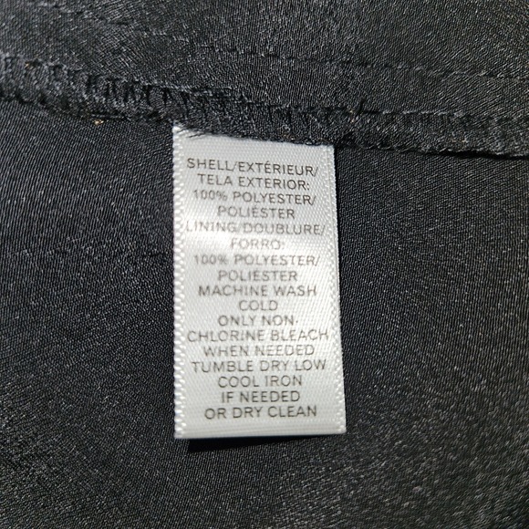 LOFT Womens Black Tiered Ruffle Dress Size 12 Sleeveless Holiday  Cocktail LBD - Picture 6 of 6